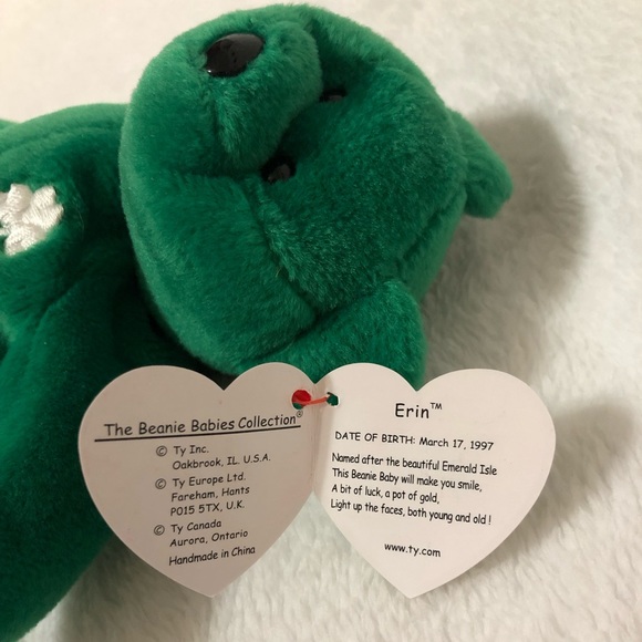 “Erin” Beanie Bear - Picture 2 of 2